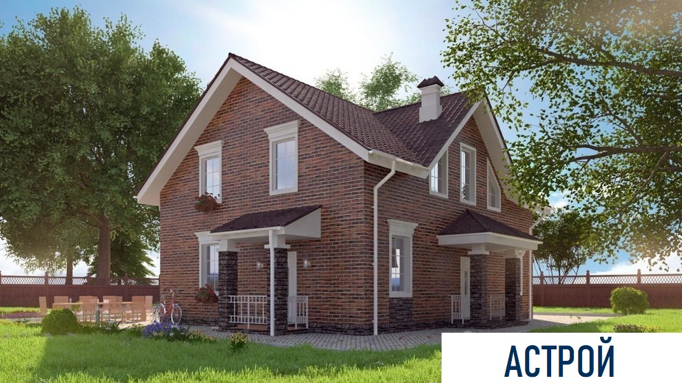 Проект дома АС-181 Цены на строительство дома из кирпича в Иваново